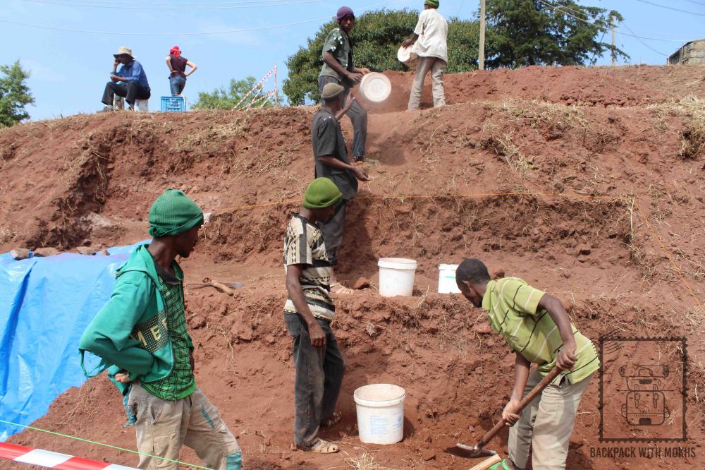 archeological work going on in lalibela