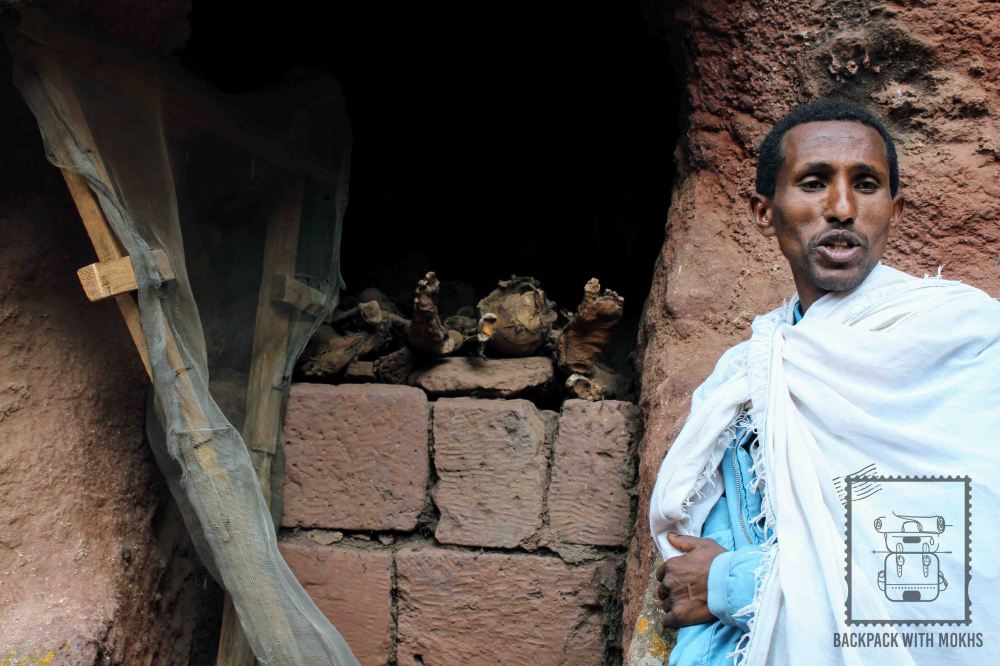 our guide and skeletons