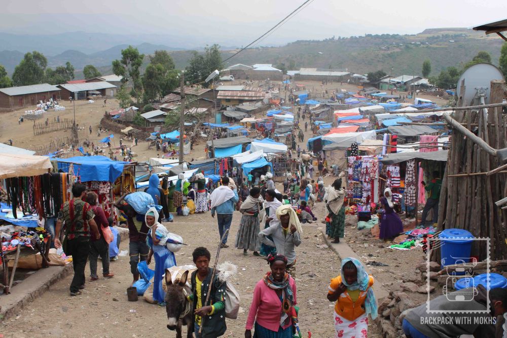 weekend market in lalibela