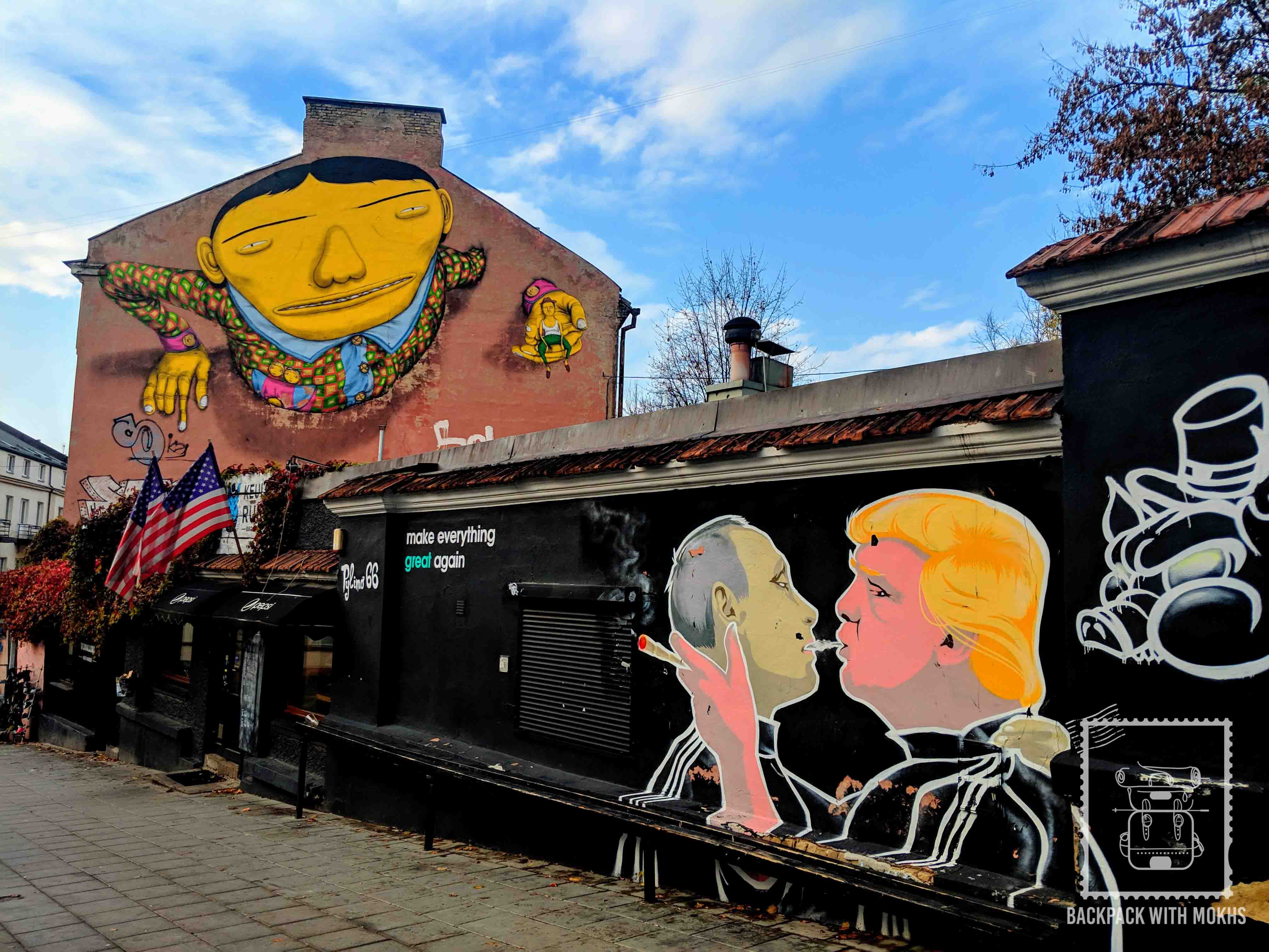 Trump-Putin Mural in Vilnius, Lithuania